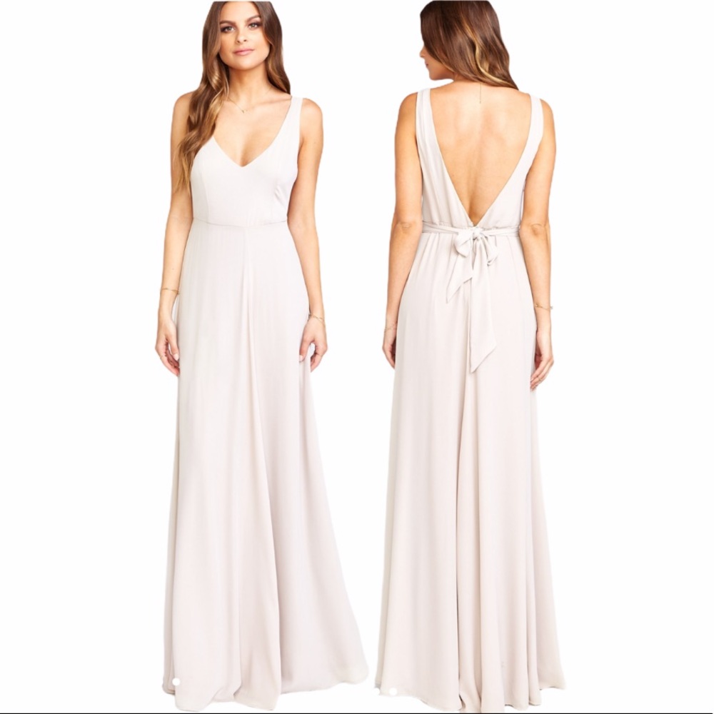 NEW Show Me Your MuMu Jenn Maxi Dress Nude